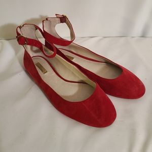 Louise et cie red Suede flats